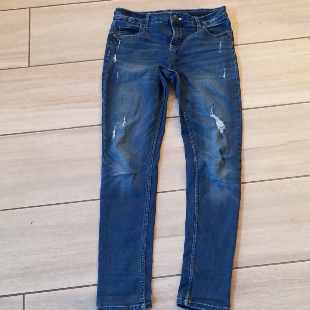 Justice mid rise super skinny jeggings
